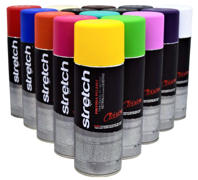 Aerosol Stretch Negro Brillante