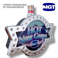 MARQUESINA (TOPPER) DE TRAGAMONEDAS IGT - RETRO LIFE.ar