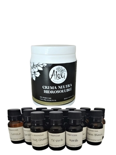 1kg crema neutra + 12 aceites esenciales