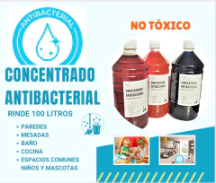 Concentrado de pisos Antibacterial x litro - Rinde 80 a 100 lts listo para usar -