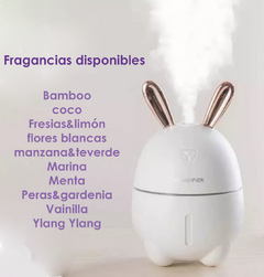 Humidificador ultrasónico Led Conejo + 1 esencia de regalo - comprar online