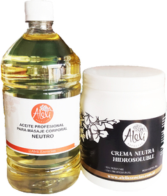 Duo infaltable! Crema neutra 1kg + aceite neutro 1 litro