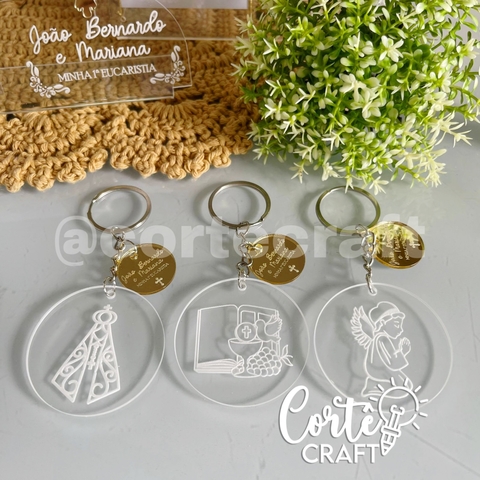 Chaveiro Crisma/eucaristia/batizado - 5 und