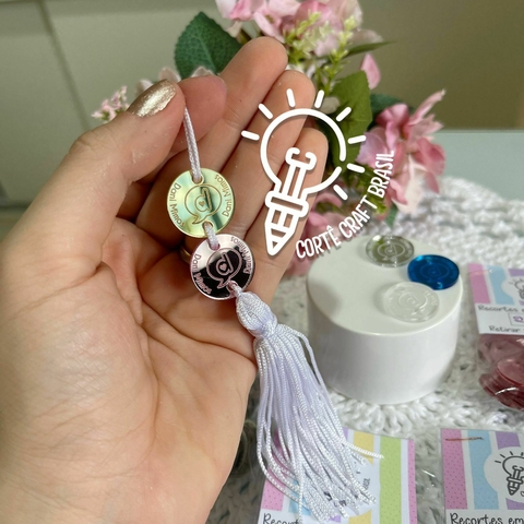 TAG/Aplique 2 cm para Tassel com logo