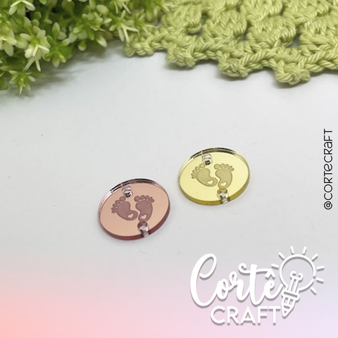 TAG/Aplique para tassel Pezinhos (10 und)