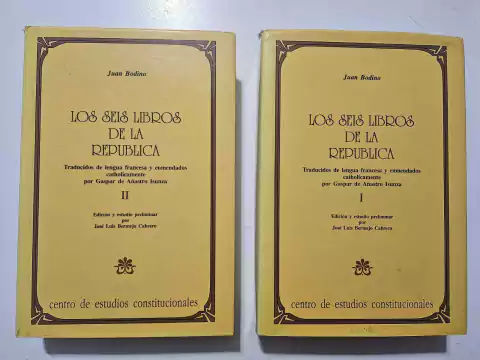 BODINO, Juan. Los Seis Libros de la Republica.