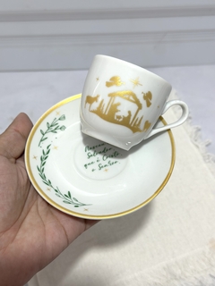 Xícara de café com Pires Natal Cristão