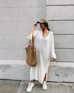 Vestido Tossa de Mar Crudo - tienda online