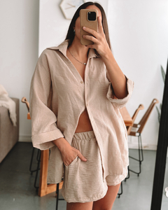 Camisa Murcia Beige - LUPITA