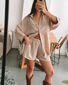 Camisa Murcia Beige - tienda online