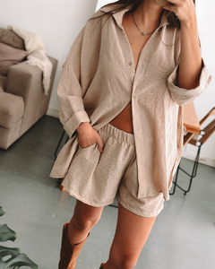 Camisa Murcia Beige - comprar online