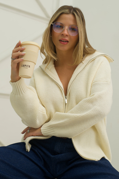 Cardigan Aspen Crudo - comprar online