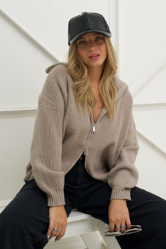 Cardigan Aspen Visón - comprar online