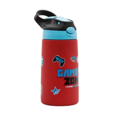 Botella termica Gamer footy- 400ml. (Rojo) - Crema del cielo
