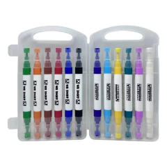 Marcadores Acrílicos Doble Punta Minecraft x 12 Colores - tienda online