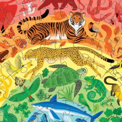 Rompecabezas Crocodile Creek Arcoiris De Animales 100 Piezas - comprar online