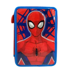 Cartuchera con útiles: Spiderman - Crema del cielo