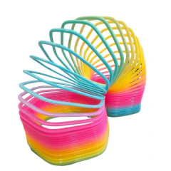 Imagen de Resorte Mágico Gigante Arcoíris - Fidget Toy Sensorial Antiestrés