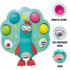 PAVO REAL SENSORIAL TURQUESA - Crema del cielo