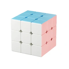 Cubo Rubik 3x3 Fanxin Macaron Pastel Color Original - Crema del cielo