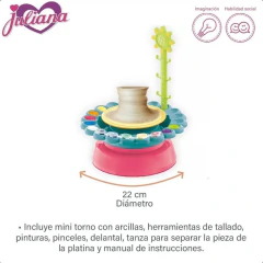 Fábrica de Diseños en Cerámica JULIANA - Torno Alfarero de Juguete en internet