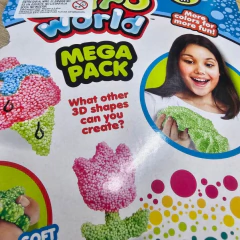 Imagen de Masa Espuma Granulada Moldeable - Mega Pack (6 Colores)