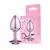 Plug Anal Rosa Tamanho P Com Pedra