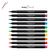 Caneta hidrográfica Faber Castell Supersoft 10 cores Brush - comprar online