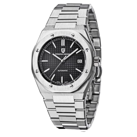 Pagani Design Pd-1673 Royal Oak (Plateado con Negro) Automatico - comprar online