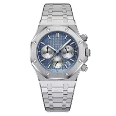 Reloj Poedagar 926 Octavio (Plateado con Azul)