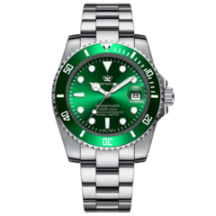 Reloj Poedagar 901 Carekiso (Plateado con Verde)