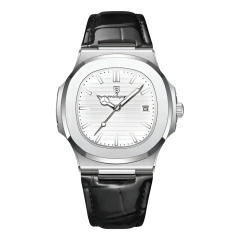 Reloj Poedagar 613 Corsair (EcoCuero Blanco)