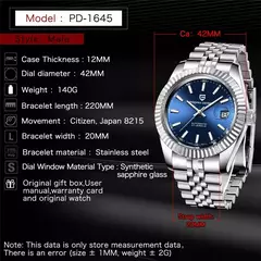 Pagani Design Pd-1645 (Plateado con Azul) Automatico - tienda online
