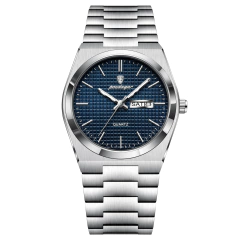Reloj Poedagar 821 (Plateado con Azul) - comprar online