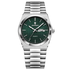 Reloj Poedagar 821 (Plateado con Verde) - comprar online