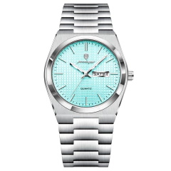Reloj Poedagar 821 (Plateado con Turquesa) - comprar online