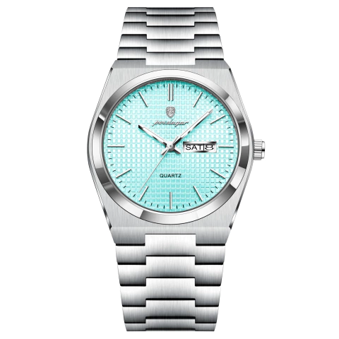 Reloj Poedagar 821 (Plateado con Turquesa) - comprar online