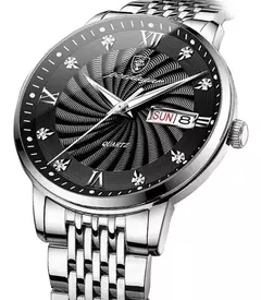 Reloj Poedagar 827 Deluxe (Plateado con Negro) - comprar online