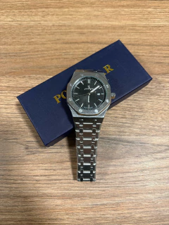 Reloj Poedagar 924 Octagon (Plateado con Negro) en internet