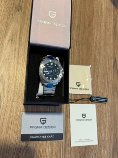 Pagani Design Pd-1767 Acero (Plateado con Negro) Automatico - Simax Shop SAS
