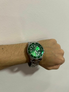 Reloj Poedagar 901 Carekiso (Plateado con Verde) - tienda online