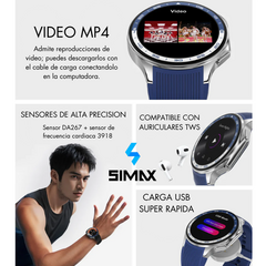 SMARTWATCH DT WATCH X PLATEADO - tienda online