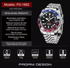 Pagani Design Pd-1662 (Azul/Rojo) Automatico