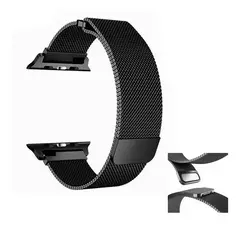 Malla Metalica Milanese 42mm, 44mm, 45mm, 49mm Negro en internet