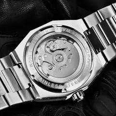 Pagani Design Pd-1673 Royal Oak (Plateado con Negro) Automatico - Simax Shop SAS