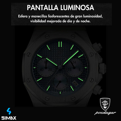 Reloj Poedagar 926 Octavio (Plateado con Azul)