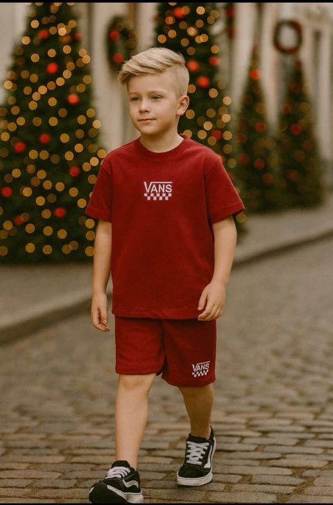 Conjunto oversized Vans (vermelho) - comprar online