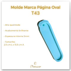 Molde Marca Página Oval - T43 - comprar online