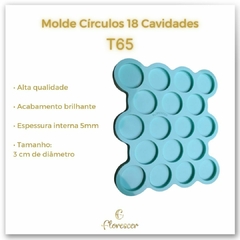 Molde Círculos/Redondo 18 Cavidades (3cm) - T65 - comprar online