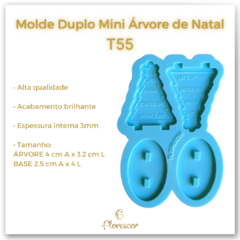 Molde Duplo Mini Árvore de Natal - T55 - comprar online